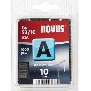 Zszywki typ A 53/10 NOVUS stal nierdzewna