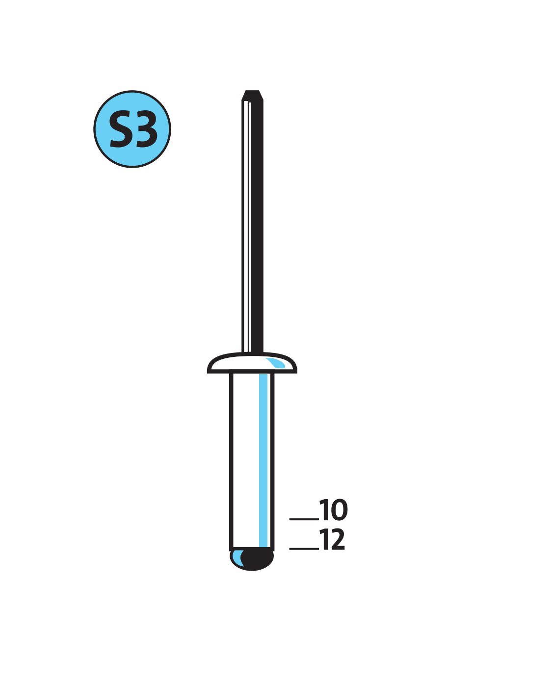 Nity stalowe S3/10 NOVUS