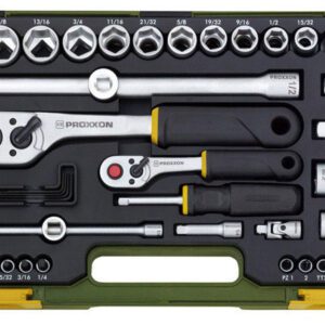 Zestaw z grzechotkami 1/2 cala i 1/4 cala PROXXON dla wielkości calowych