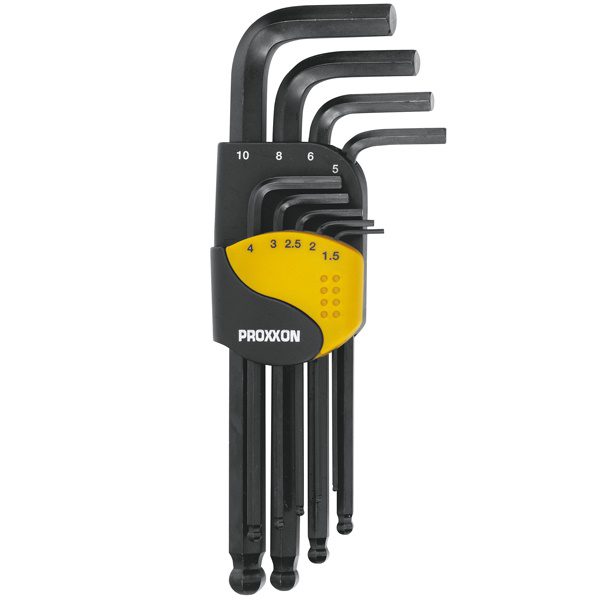 Zestaw kluczy imbusowych PROXXON do śrub HX z uchwytem