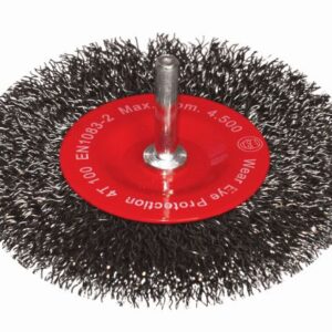 Brush disc 100x12 mm ABRABORO - wavy wire, spindle