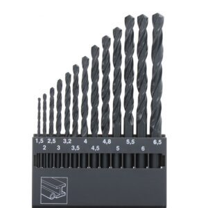 HSS-R Metal Drill Bit Set DIN 338 1.5 - 6.5 mm ABRABORO