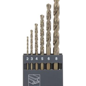 HSS-Co Metal Drill Bit Set DIN 338 2 - 8 mm ABRABORO