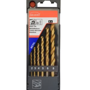 Zestaw wierteł do metalu HSS-TIN DIN 338 2 - 8 mm ABRABORO