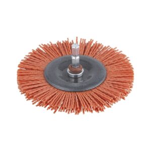 100 mm Brush Disc Wolfcraft - nylon-coated / coarse