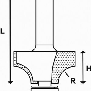 Frez promieniowy 28,6/15,9/r 7,9 ABRABORO - TCT