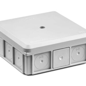 NSW90X90 PUSZKA INSTALACYJNA NAŚCIENNA 90X90 SZARY