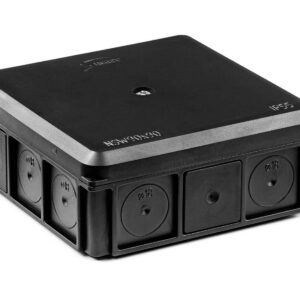 NSW90X90 PUSZKA INSTALACYJNA NAŚCIENNA 90X90 CZARNY