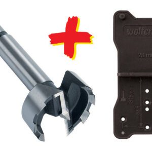 Forstner Bit 35/90 Wolfcraft + Template