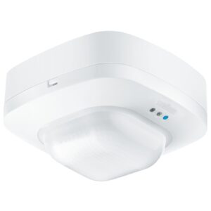 Steinel IR Quattro HD 24m COM1 Surface-Mounted Presence and Twilight Sensor IP20 Square White