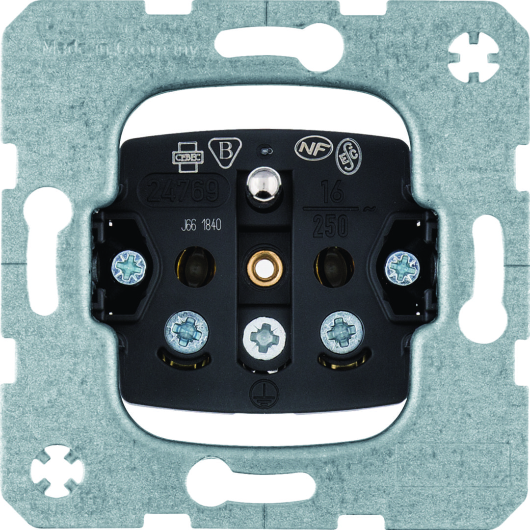 ONE PLATFORM SOCKET MECHANISM 1X Z/U SCREW TERMINALS 16A 250V /