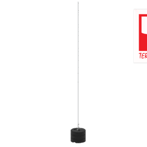 43.4 AL 3P CZ MASZT ODGROMOWY 4M Z PODSTAWĄ BETONOWĄ 3P AL