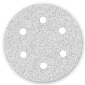 Papier ścierny Menzer WHITE fi 225 z 6 otworami K150 do szlifierek do gipsu 25 szt/opak. LHS/TBS 225 PRO