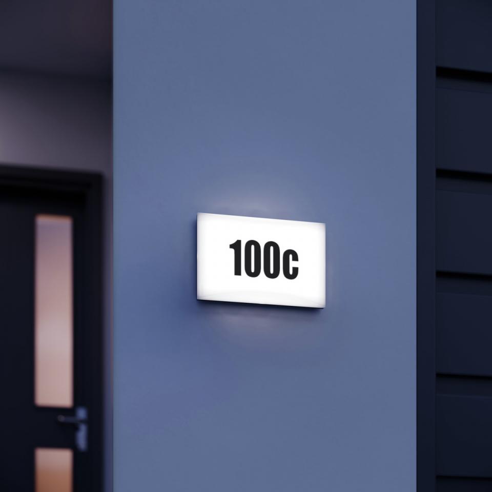 Oprawa elewacyjna z czujnikiem zmierzchu i numerem domu LN1 N LED 4,5W 3000K 440lm IP54 230V - obrazek 4