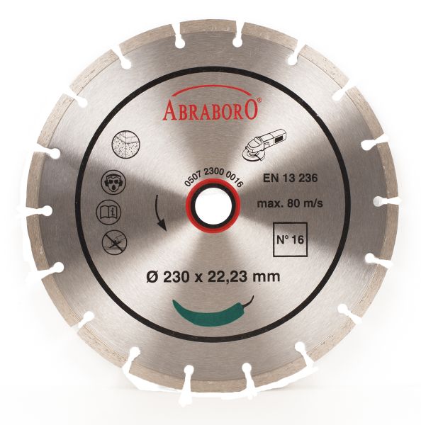 Tarcza diamentowa 230 x 22/7 ABRABORO N16, standard