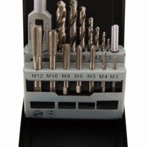 Zestaw gwintowników maszynowych M3-M12 ABRABORO, HSS-G