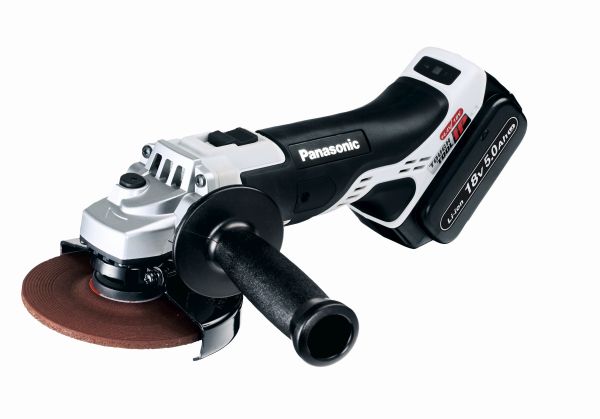 Angle grinder 125 mm 18V Panasonic EY46A2 + Systainer + 2x 5.0Ah + charger