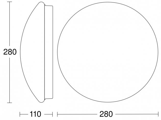 Plafoniera LED STEINEL RS 16 LED 9,5W 958lm 4000K IP44 z czujnikiem ruchu i zmierzchu HF 230V biały / szkło - obrazek 4