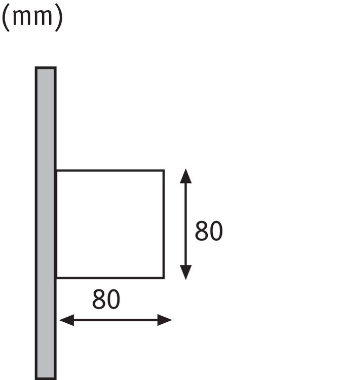 CYBO LED facade fixture 2x3.5W 2700K 2x355lm IP65 80x80mm 230V gray / aluminum - Image 8