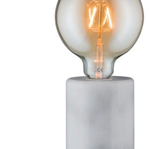 Lampa stołowa Neordic NEORDIN okrągła max.1x20W E27 230V marmur / biały