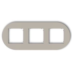 MINI TAUPE FRAME 3X ROUND UNIVERSAL