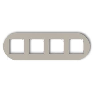 MINI TAUPE RAMKA 4X OKRĄGŁA UNIWERSALNA