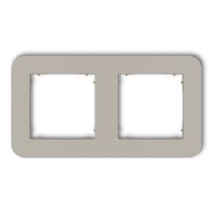 MINI TAUPE RAMKA 2X ZAOKRĄGLONA UNIWERSALNA