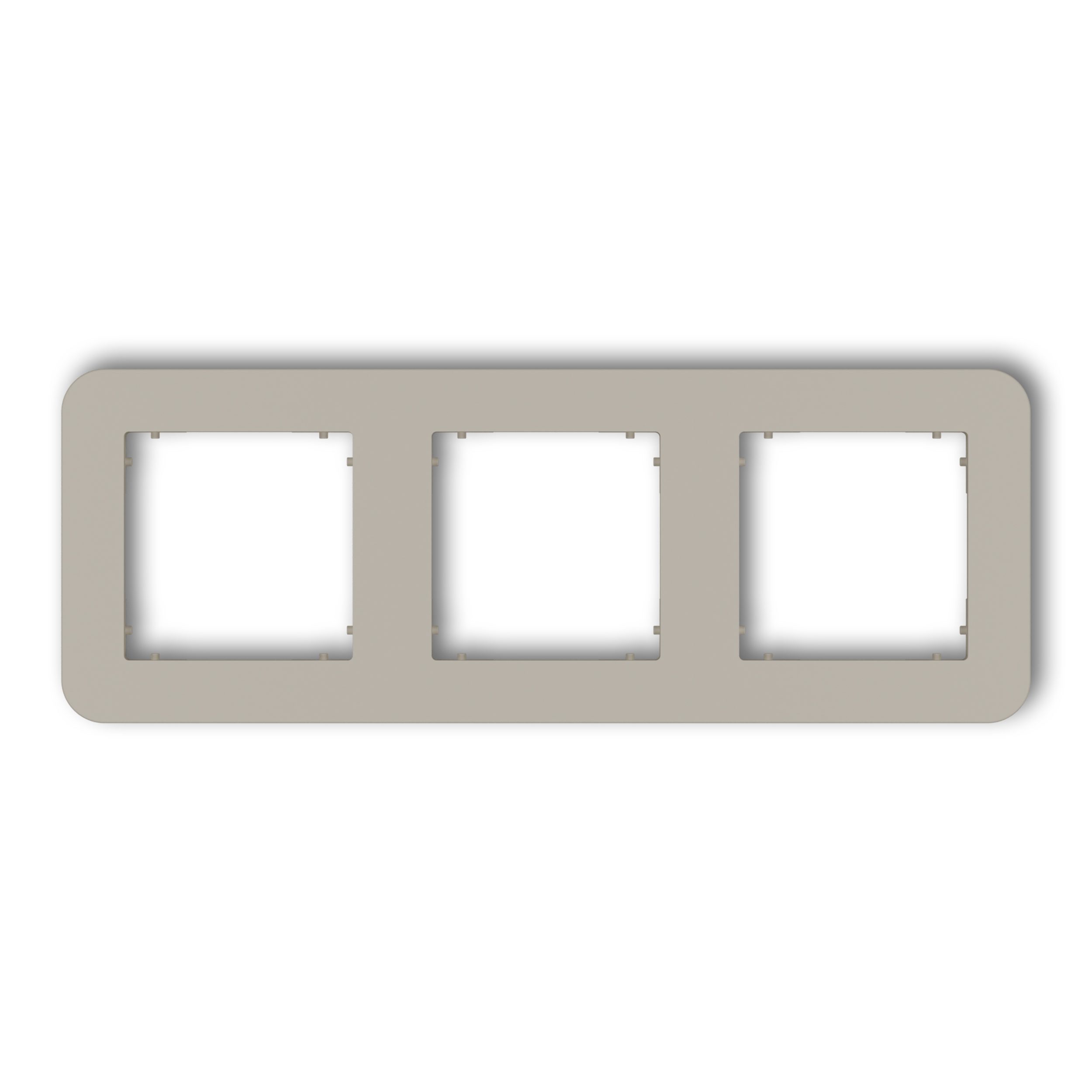 MINI TAUPE FRAME 3X ROUNDED UNIVERSAL