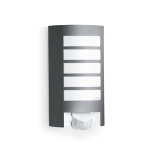 Oprawa elewacyjna z czujnikiem ruchu i zmierzchu STEINEL L12 S PIR max.60W E27 IP44 230V antracyt / aluminium