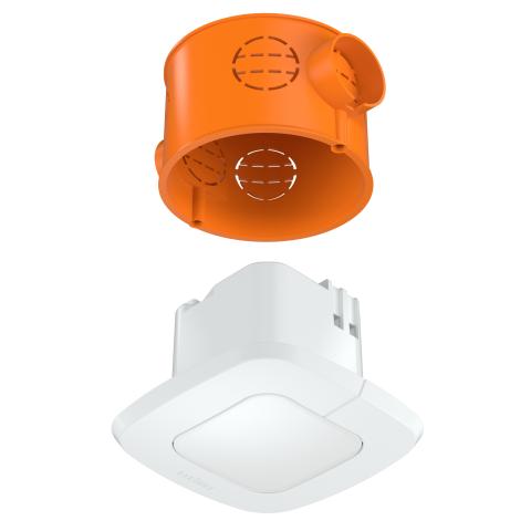 Czujnik obecności i zmierzchu Steinel IR Quattro SLIM XS DALI-2 IPD podtynkowy IP20 kwadrat biały - obrazek 2