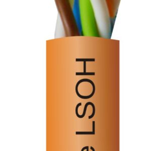 U/UTP 4X2X0.5 LSOH POMARAŃCZOWY PRZEWÓD KOMPUTEROWY OP.305M CAT.5E NIEEKRANOWANY DRUT KL.1