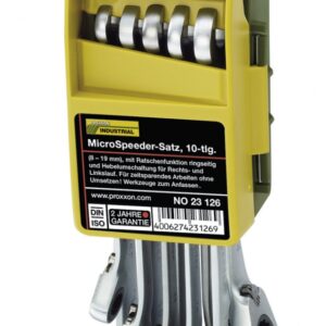 MicroSpeeder Socket Set with Foldable Handle 8-19 mm