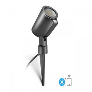 Oprawa ogrodowa wbijana SPOT GARDEN SC LED czujniki ruchu i zmierzchu Bluetooth Mesh  7,9W 512lm 3000K IP44 IK03 230V antracyt / aluminium