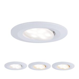 CALLA LED 5W 400lm round fixed recessed fixture 3000/4000/6500K IP65 230V matte white