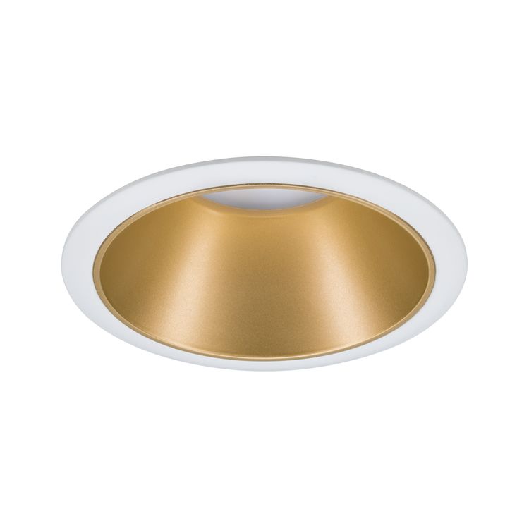 COLE COIN LED 3-STEP DIM 1x6W 470lm 2700K IP44 230V white / matte gold - Image 2