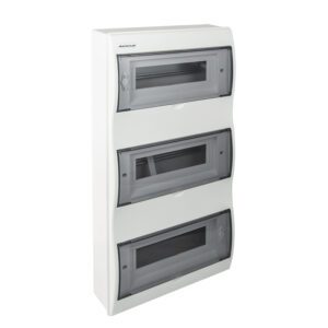 RN-36 PLASTIC DISTRIBUTION BOARD NT 36M 3X 12M N+PE IP40 IK07 605X312X95 SMOKE DOOR WHITE WAVE