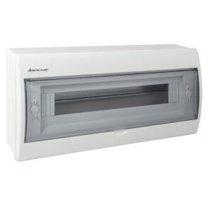 RN-18 ROZDZIELNIA PLASTIKOWA NT 18M 1X 18M N+PE IP40 IK07 205X416X95 DRZWI DYMNE BIAŁY FALA