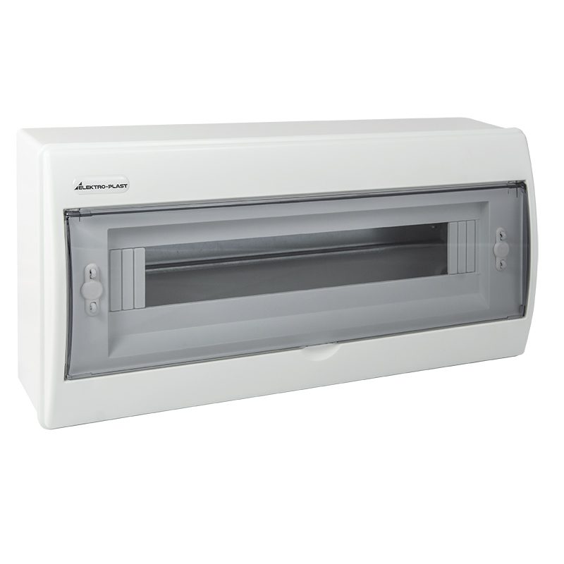 RN-18 ROZDZIELNIA PLASTIKOWA NT 18M 1X 18M N+PE IP40 IK07 205X416X95 DRZWI DYMNE BIAŁY FALA