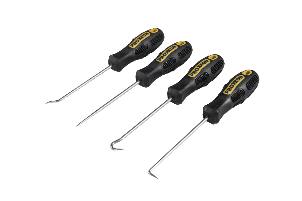 Zesatw 4 wkrętaków MICRO ze specjalnymi haczykowymi końcówkami