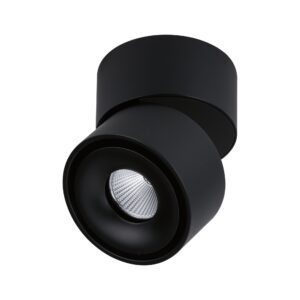 SPIRCLE LED Ceiling Fixture 8W 550lm 36° 3000K 230V black matte/aluminum