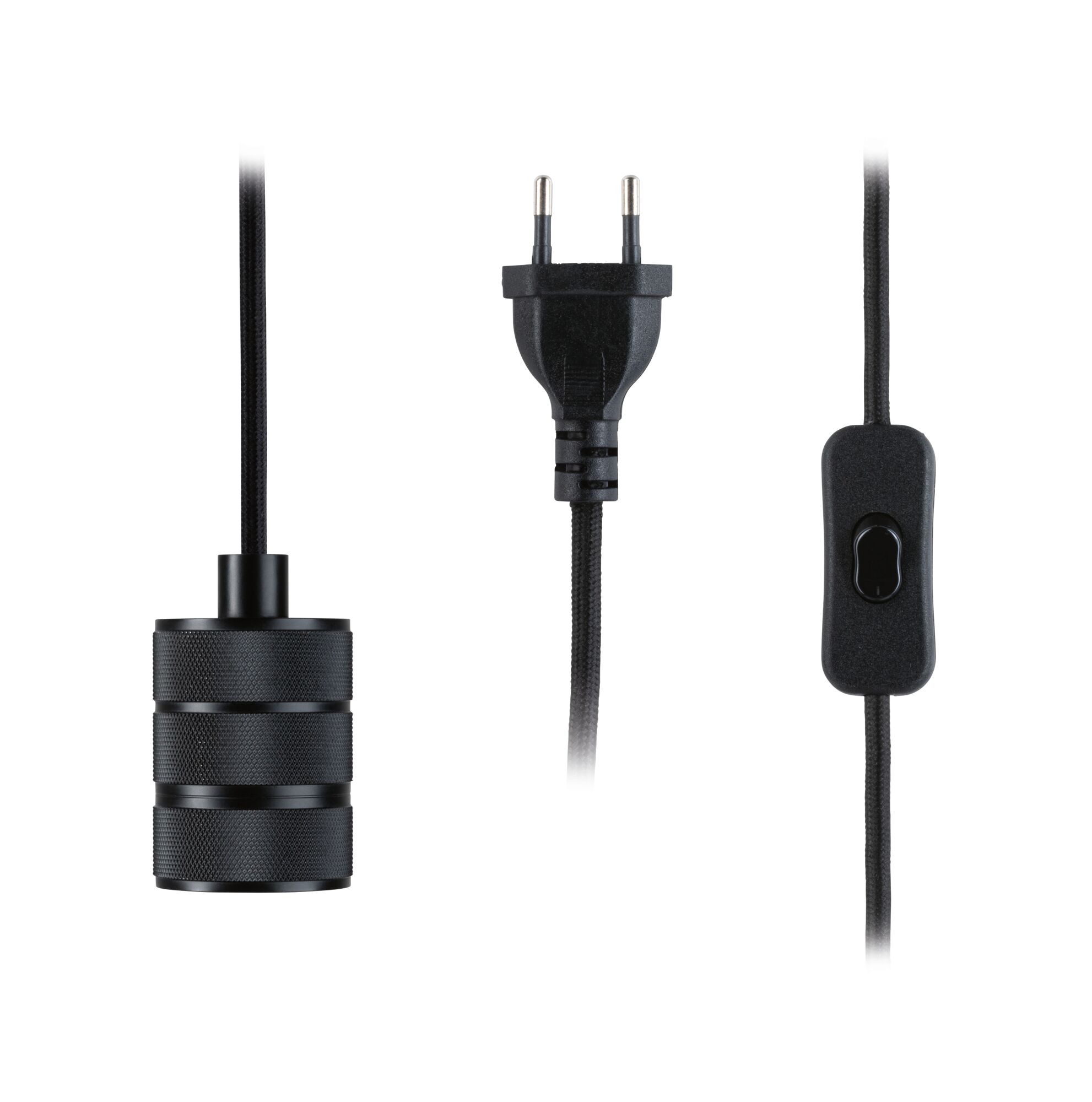 Lampa wisząca z wyłącznikiem TILLA Neordic E27 max. 20W IP20 230V czarny / metal - obrazek 4