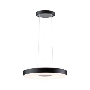 Lampa wisząca PURIC PANE LED 22W 400 mm 3-STEP DIM 230V czarno- szary / metal / tworzywo sztuczne