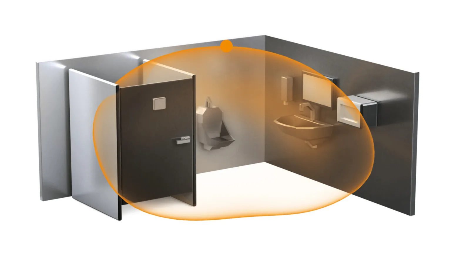 Czujnik obecności i zmierzchu HF 360-2 KNX Bluetooth Mesh podtynkowy IP20 kwadrat biały - obrazek 2