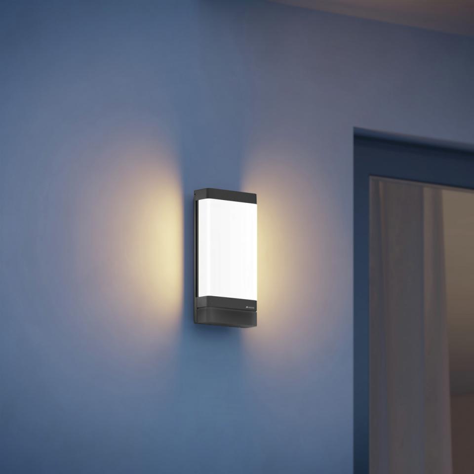 Oprawa numeryczna elewacyjna z czujnikiem STEINEL L 271 DIGI SC Bluetooth Mesh 6,6W 3000K 566lm LED IP44 IK03 230V antracyt / aluminium - obrazek 2