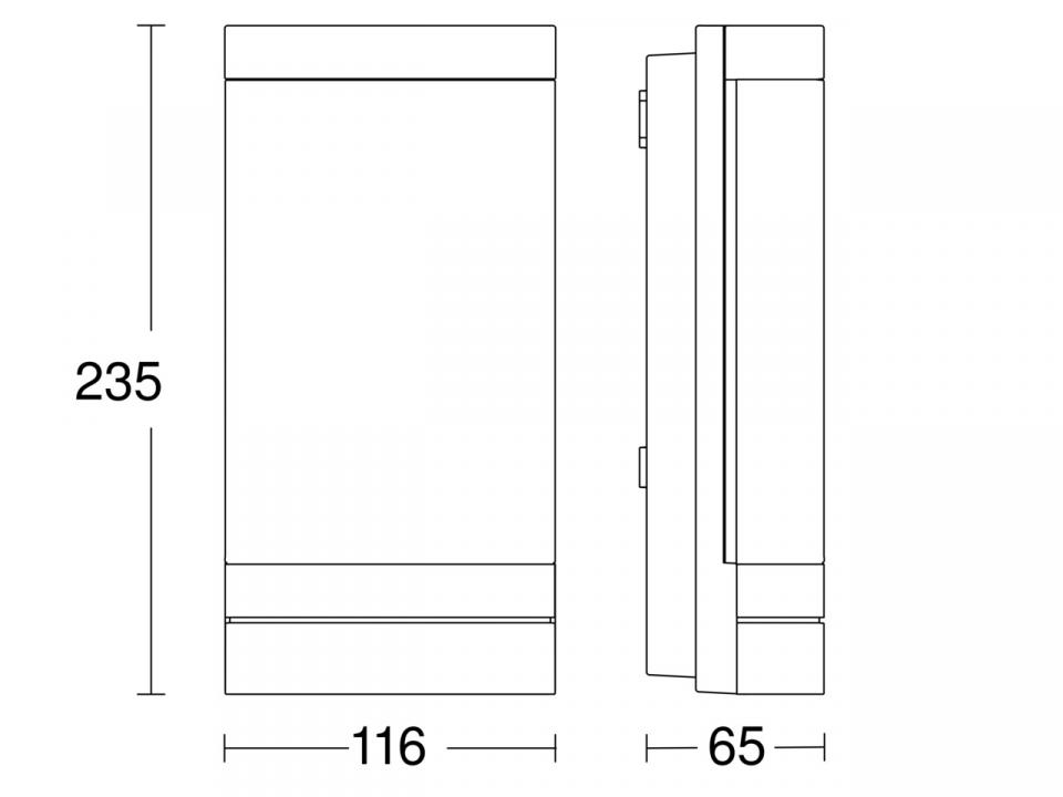 Oprawa numeryczna elewacyjna z czujnikiem STEINEL L 271 DIGI SC Bluetooth Mesh 6,6W 3000K 566lm LED IP44 IK03 230V antracyt / aluminium - obrazek 3