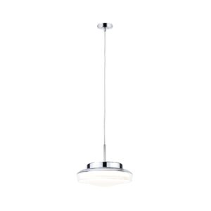 Lampa wisząca LUENA LED 11.5W 600lm okrągła 250mm 3000K IP44 230V szkło chrom / metal