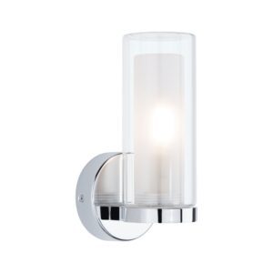 Lampa ścienna LUENA E14 max. 20W IP44 230V szkło chrom / metal