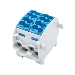 SCB 25-2 DISTRIBUTION BLOCK - BRANCH AL/CU 80120 SIMBLOCK BLUE