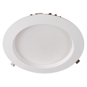 Oprawa wpuszczana Downlight LED 28W/38W 4959lm 3000K/3400K/4000K IP44  fi 275mm 230V biały / aluminium tworzywo