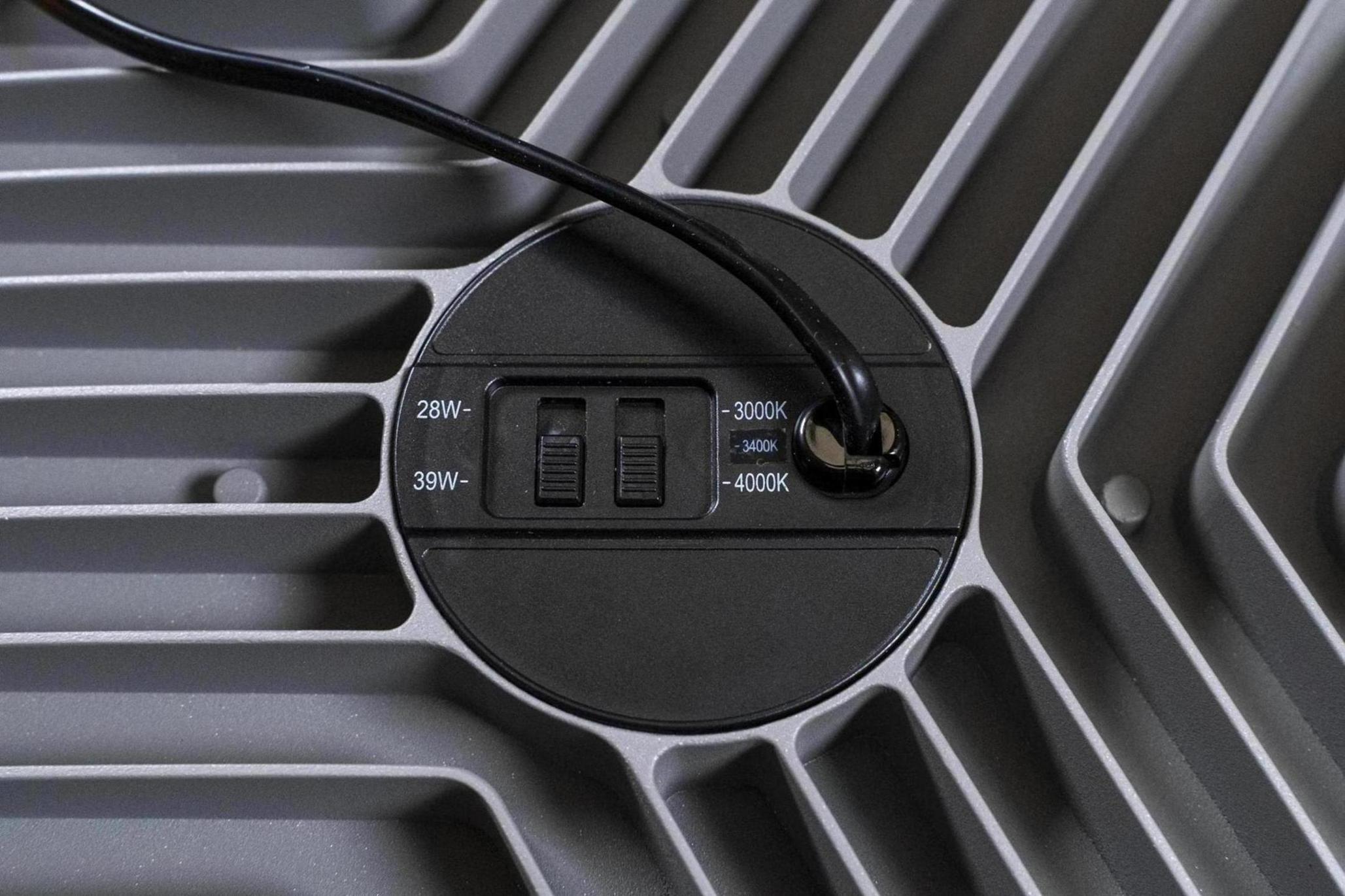 Oprawa wpuszczana Downlight LED 28W/38W 4959lm 3000K/3400K/4000K IP44 fi 275mm 230V biały / aluminium tworzywo - obrazek 2